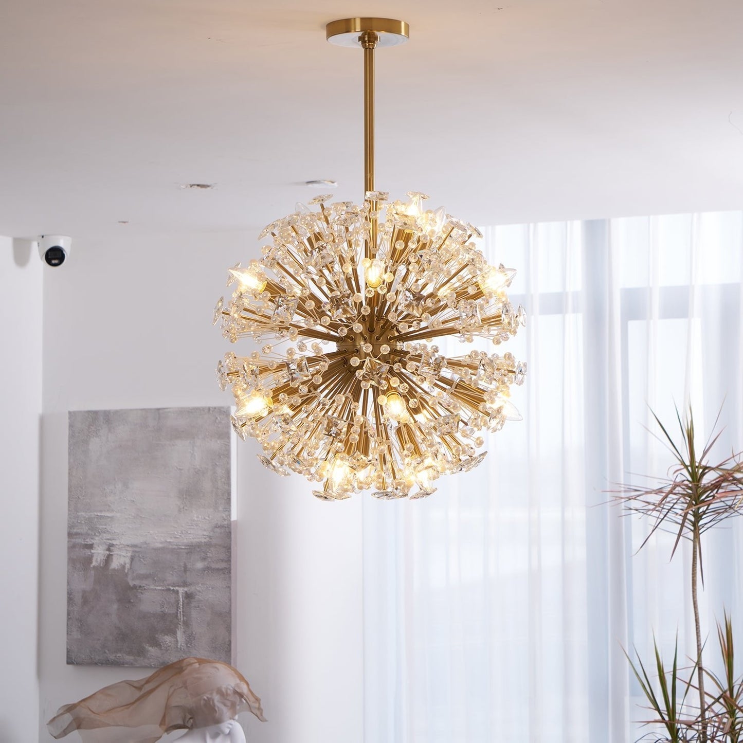 Dickinson Chandelier | Brass Frame | 13/17/21 Lights