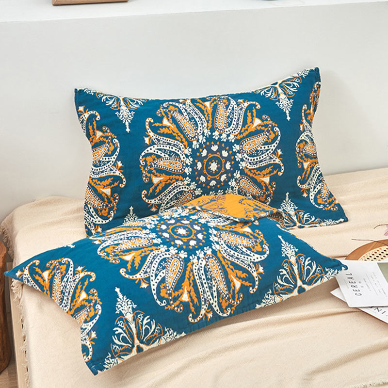 Bohemian Cotton Pillow Towel | 100% Pure Cotton | Set of 2
