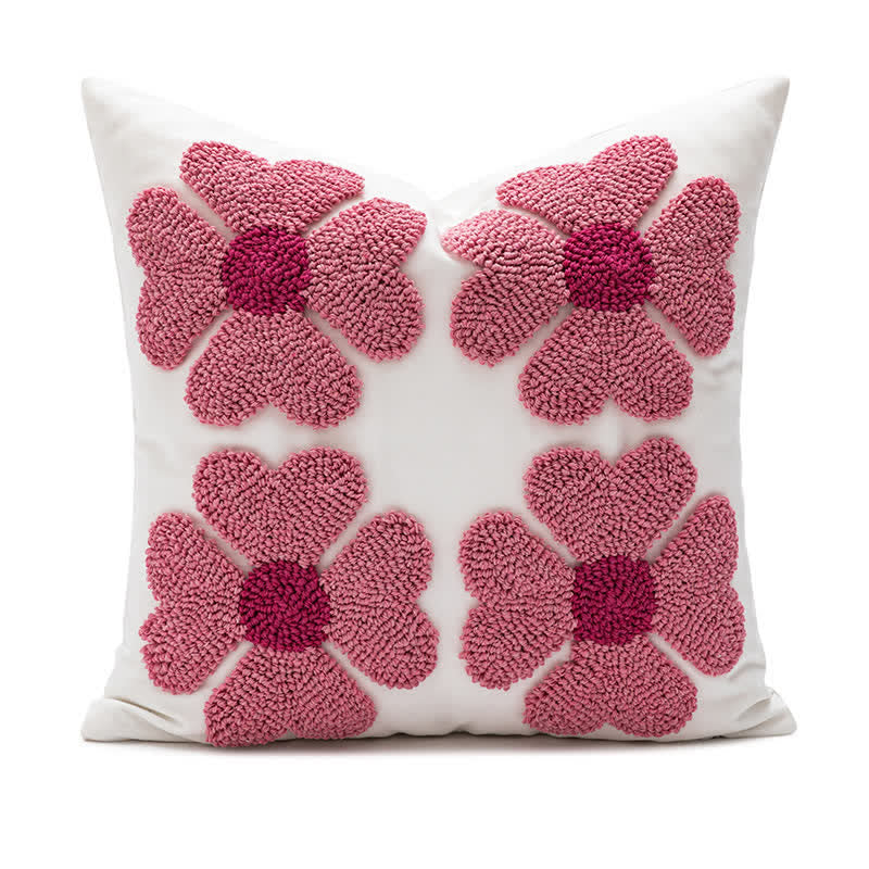 Valentine's Day Pillow Cover | Embroidered Polycotton | 18" x 18"