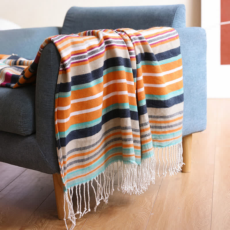 Rainbow Blanket | Soft Acrylic | 45" x 59"