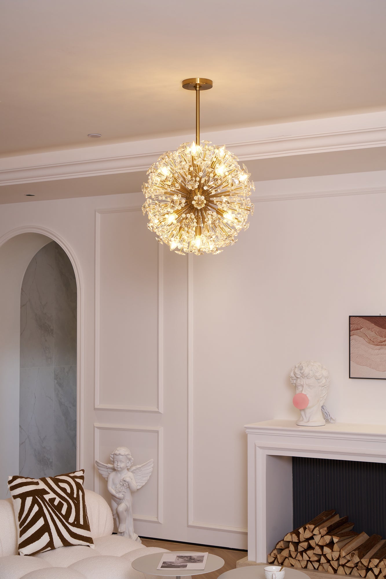 Dickinson Chandelier | Brass Frame | 13/17/21 Lights
