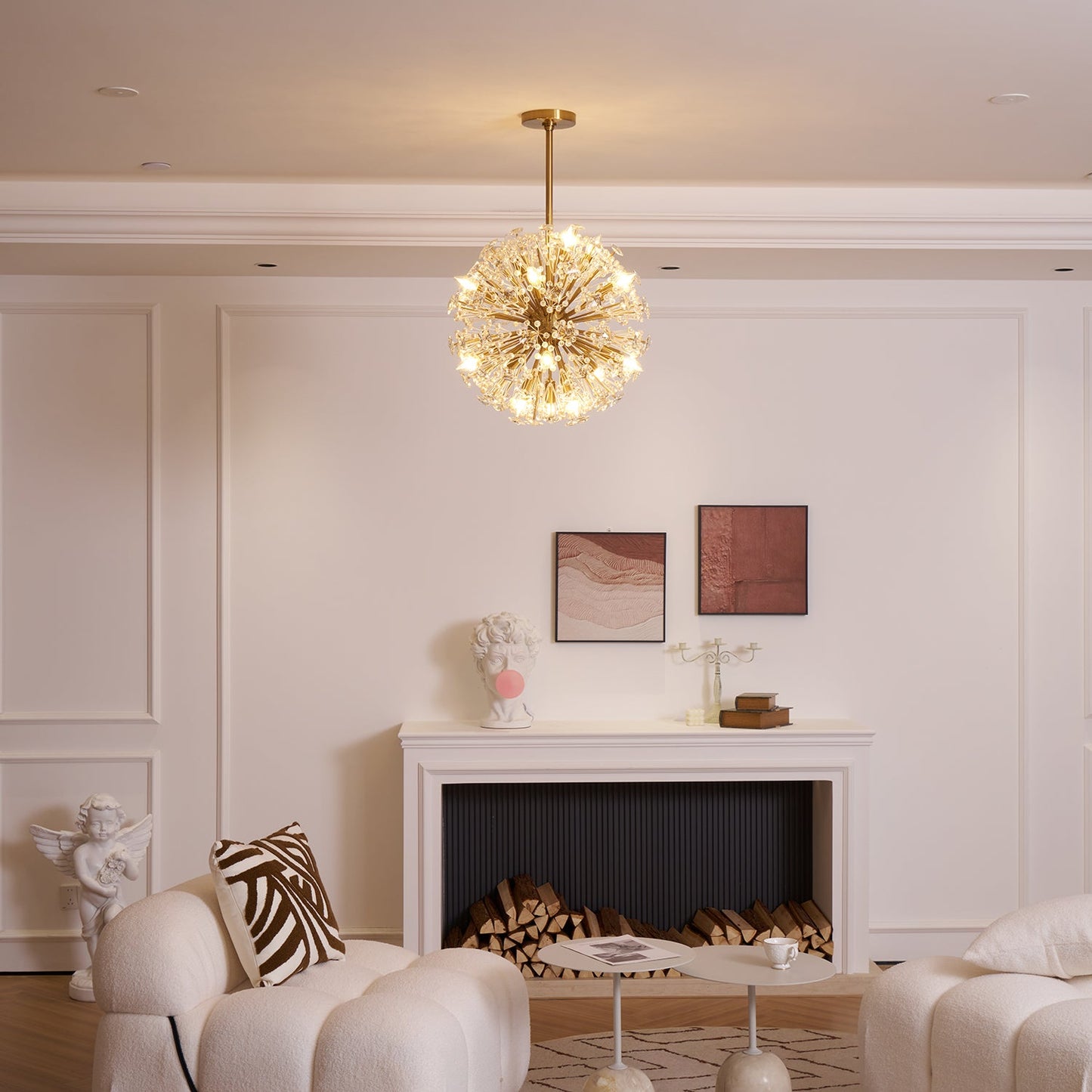 Dickinson Chandelier | Brass Frame | 13/17/21 Lights