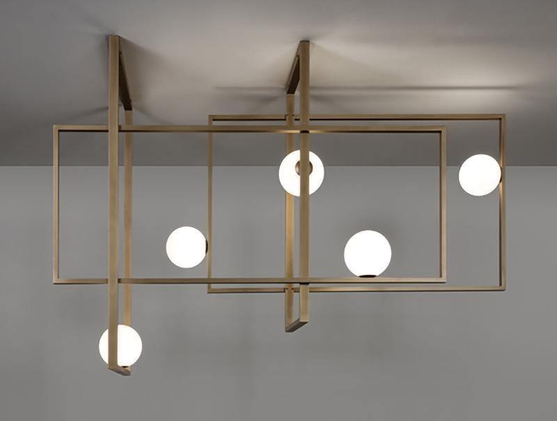 Mondrian Ceiling Light | Murano Glass | White