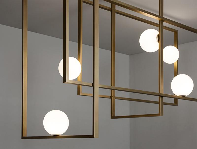 Mondrian Ceiling Light | Murano Glass | White