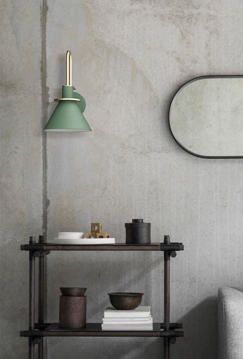 Nordic Metal Wall Sconce | Iron | Black, Pink, White, Green, Grey, Yellow