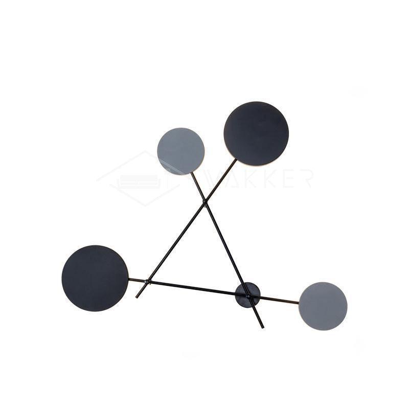 Lride Wall Lamp | Metal, Iron, Acrylic | Black, Gray + Black