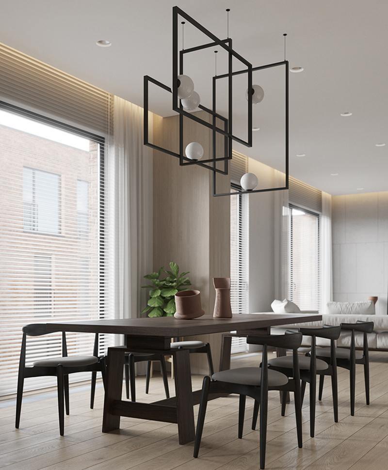 Mondrian Ceiling Light | Murano Glass | White