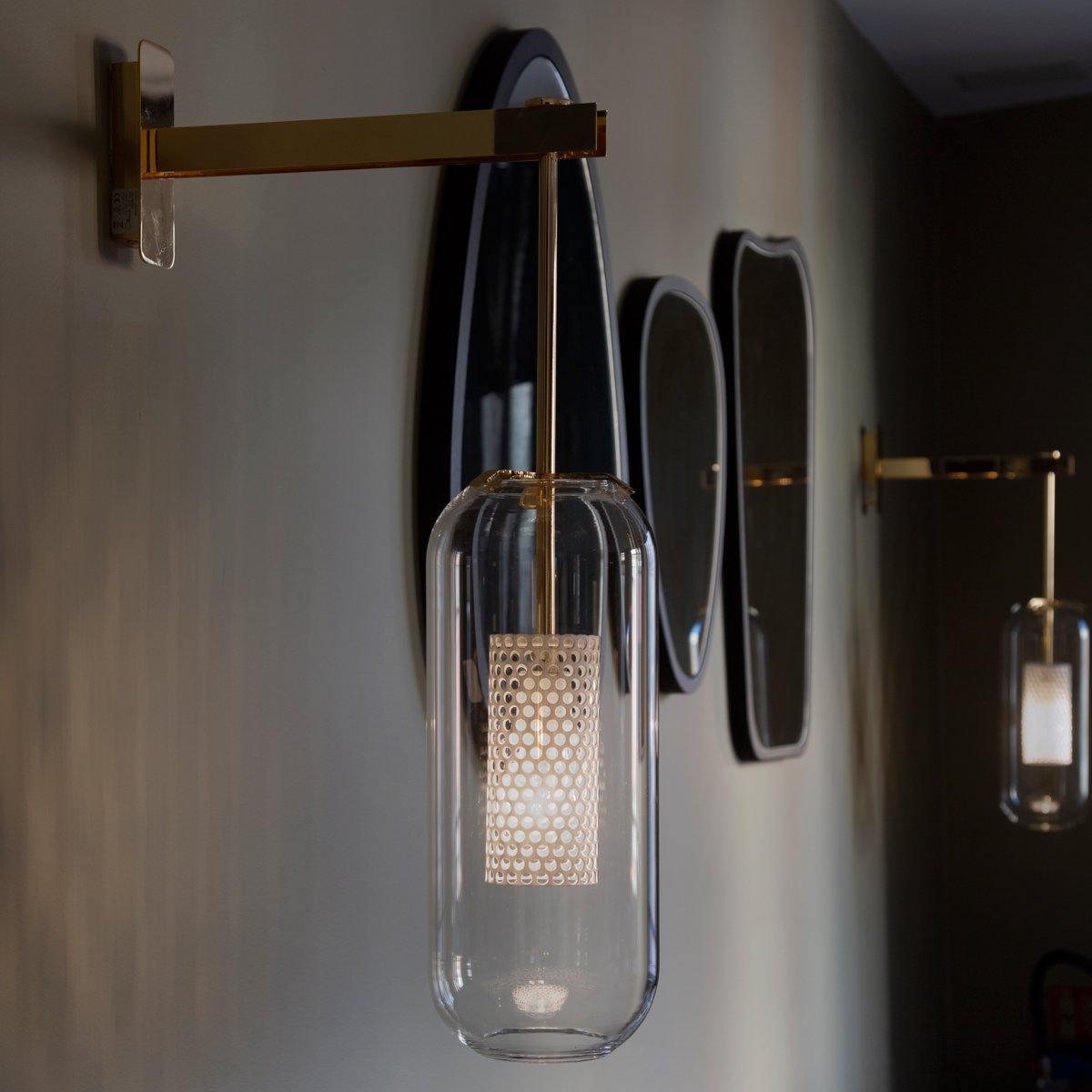 Vadim Wall Lamp | Metal & Glass | Black, Copper, Gold Finish