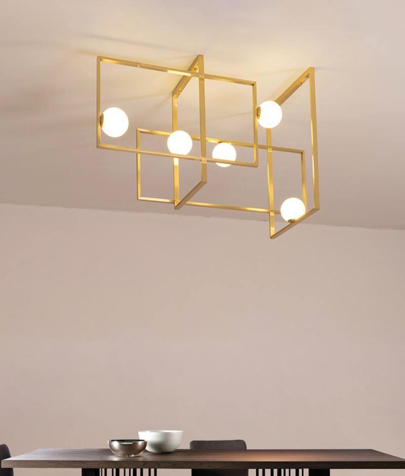 Mondrian Ceiling Light | Murano Glass | White