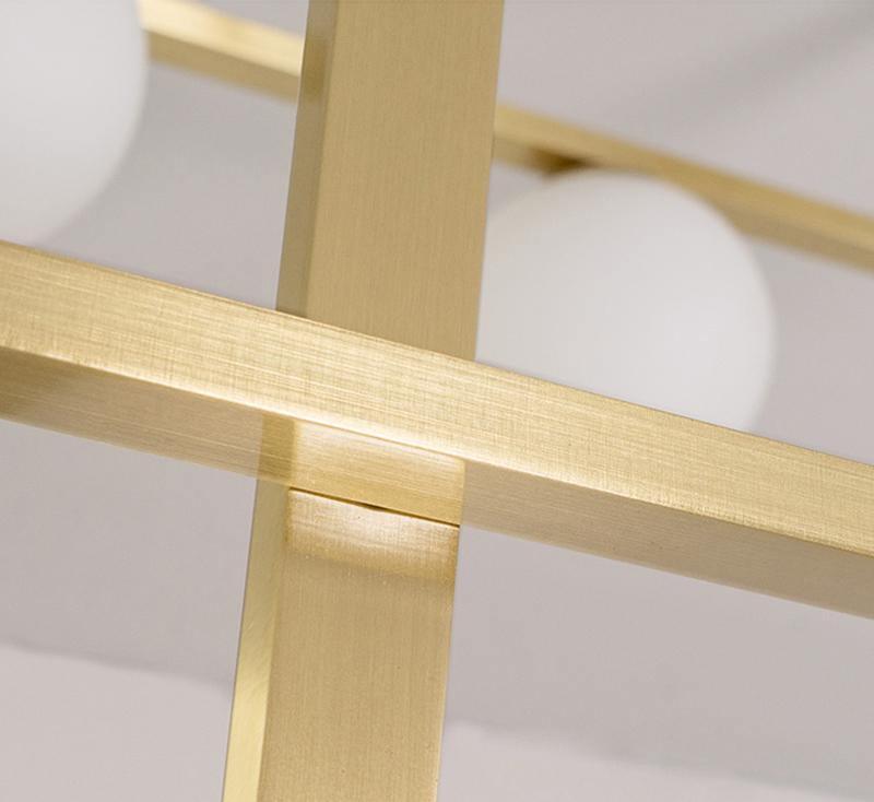 Mondrian Ceiling Light | Murano Glass | White