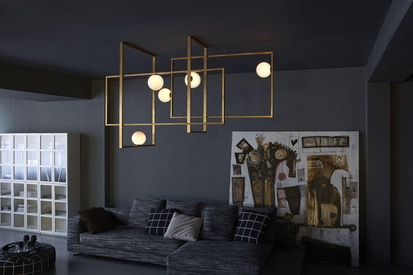Mondrian Ceiling Light | Murano Glass | White