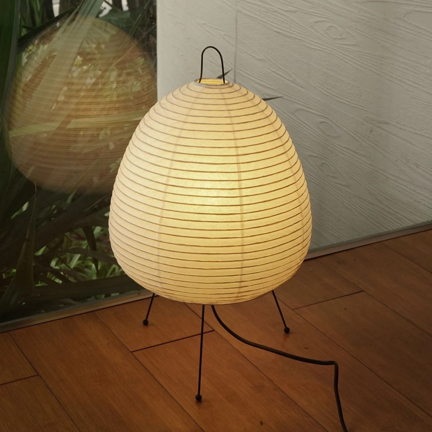 Akari Paper Table Lamp | Mulberry Rice Paper & Metal | 26cm, 30cm, 40cm Sizes