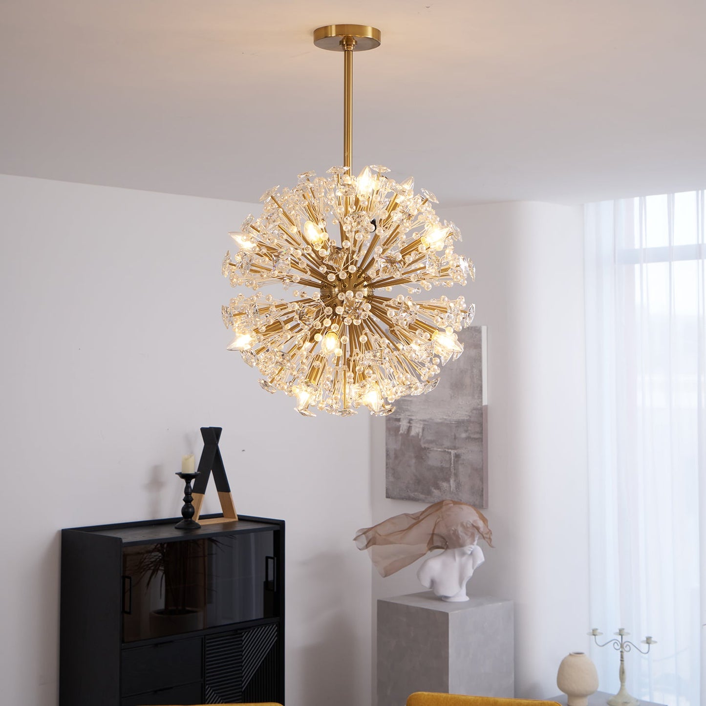 Dickinson Chandelier | Brass Frame | 13/17/21 Lights