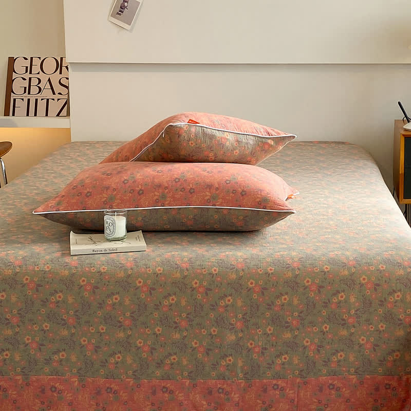 Vintage Floral Coverlet | 100% Organic Cotton | Twin/Full/Queen Options