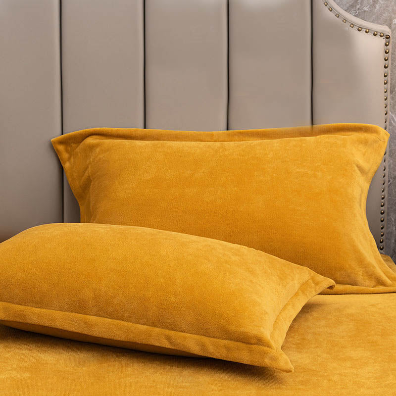 Velvety Decorative Pillowcases | Soft Polyester | Set of 2