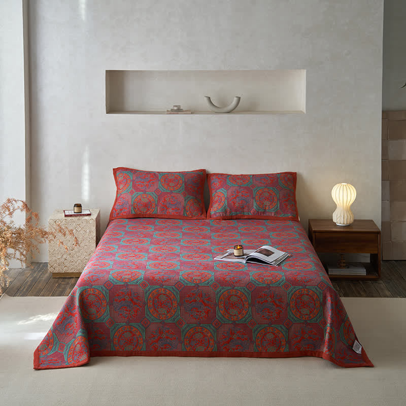 Cotton Gauze Quilt Set | Eco-Friendly Dual Layer | Full/Queen/King Sizes