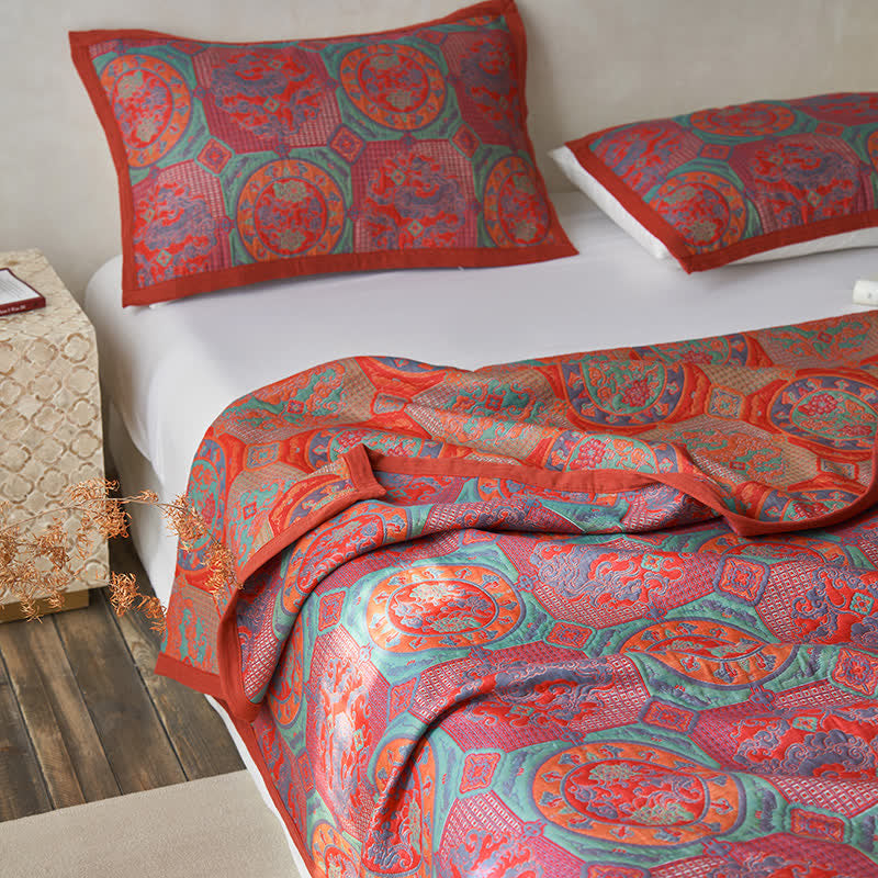 Cotton Gauze Quilt Set | Eco-Friendly Dual Layer | Full/Queen/King Sizes