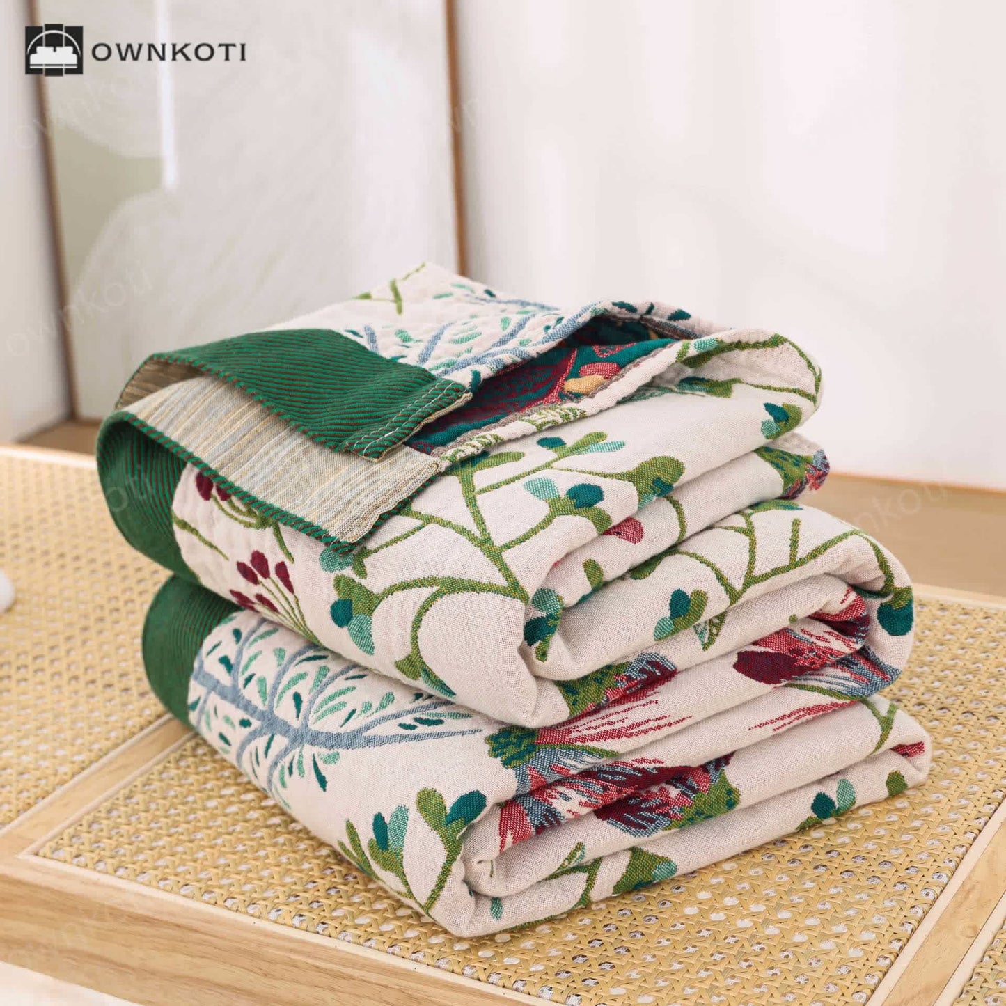 Cotton Gauze Sofa Blanket | Eco-Friendly & Soft | 79" x 90"