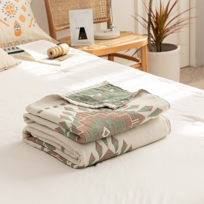 Bohemian Geometric Quilt | 100% Cotton | Full & Queen Sizes