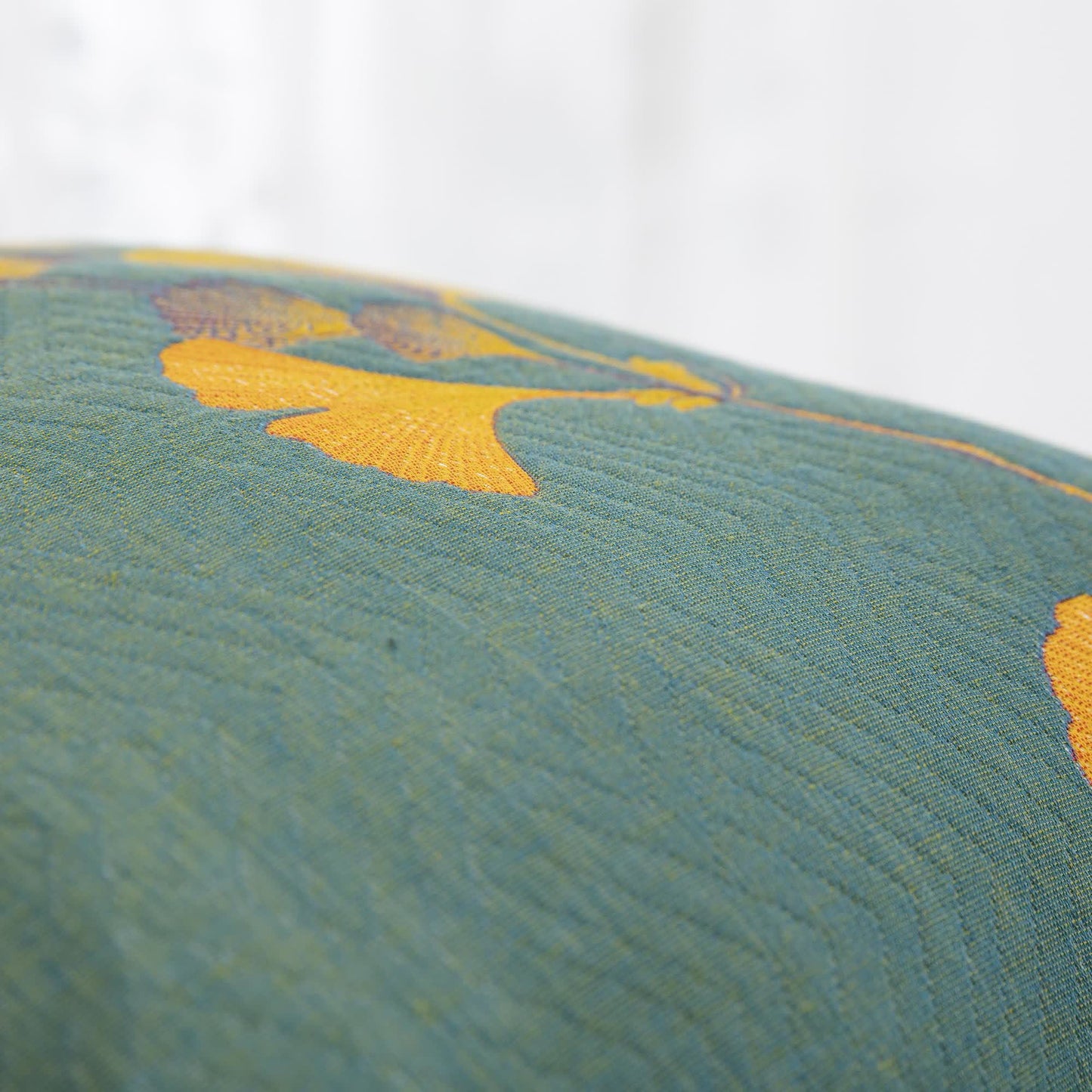 Cotton Gauze Pillowcases | Jacquard Ginkgo Leaf Design | Set of 2