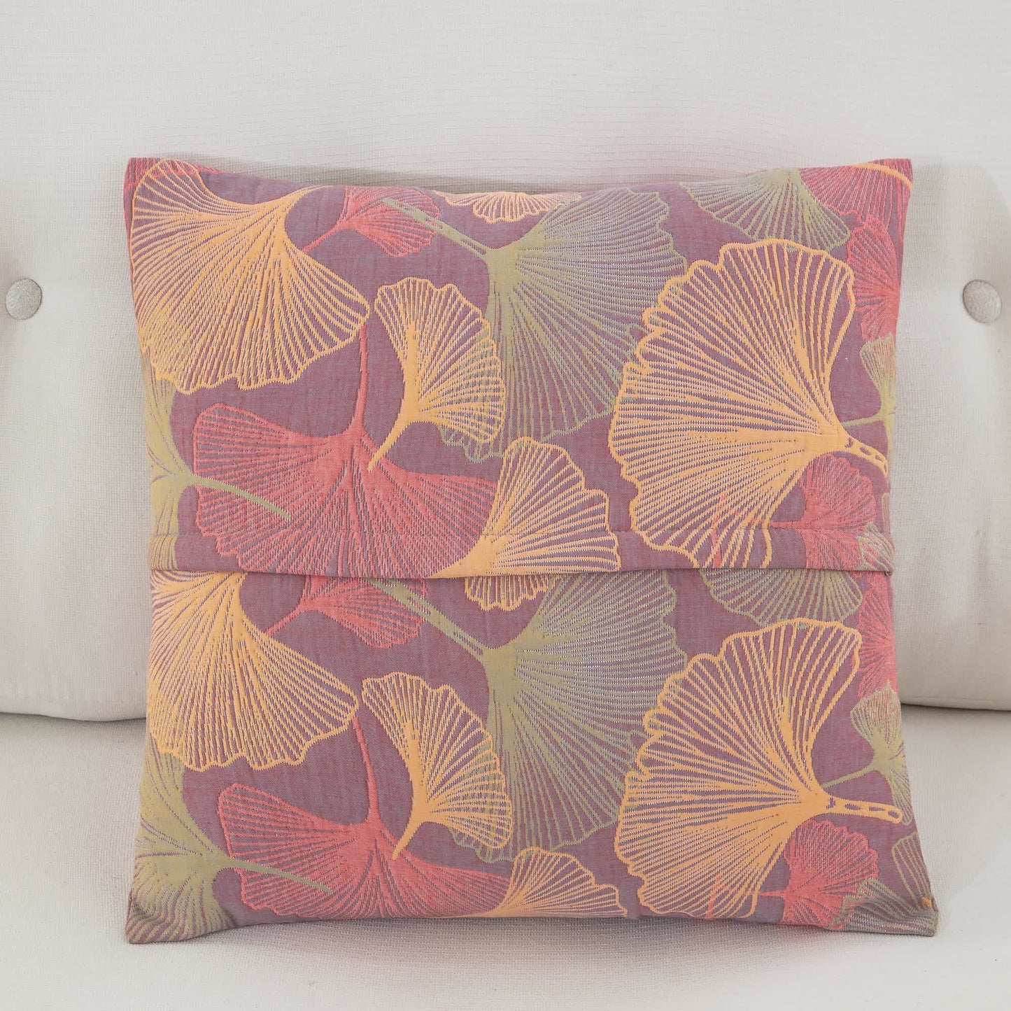 Ginkgo Leaf Cotton Gauze Pillowcases | Premium Pure Cotton | Set of 2