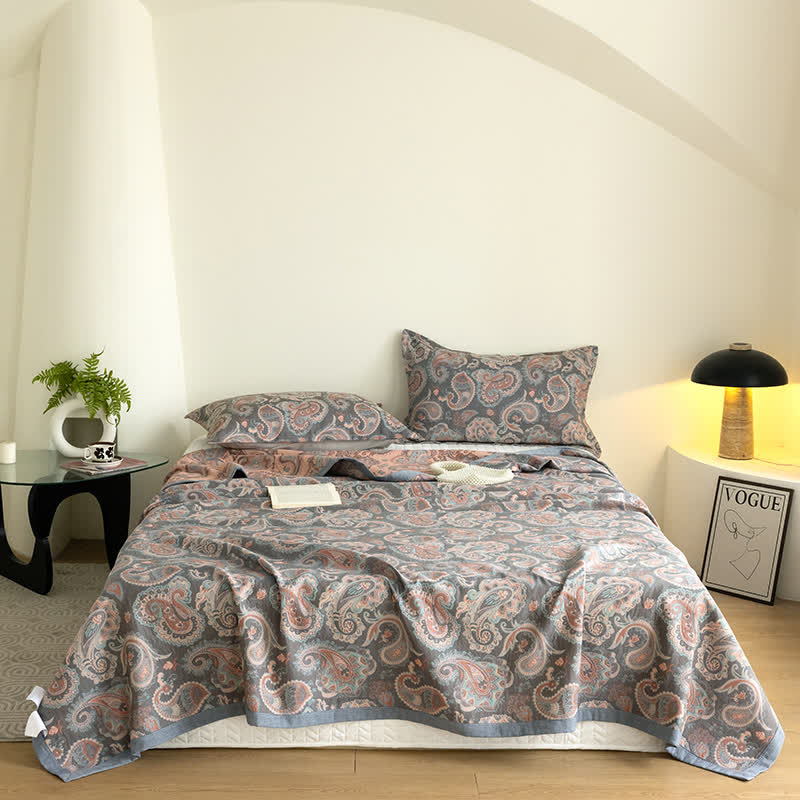 Cotton Gauze Summer Quilt | Eco-Friendly 100% Cotton | Available in Queen, Cal King, and King Sizes