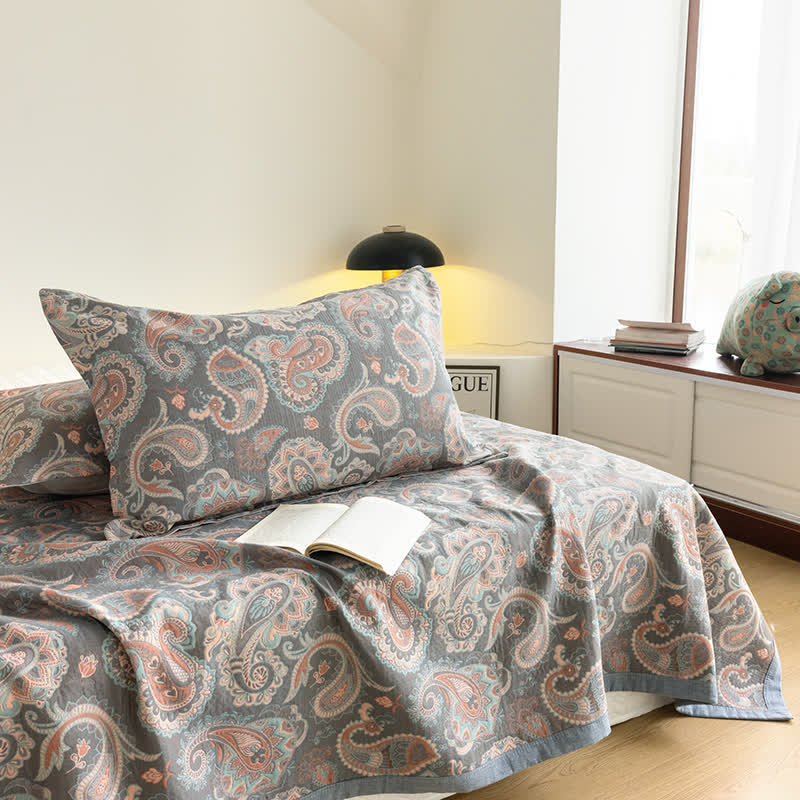 Cotton Gauze Summer Quilt | Eco-Friendly 100% Cotton | Available in Queen, Cal King, and King Sizes
