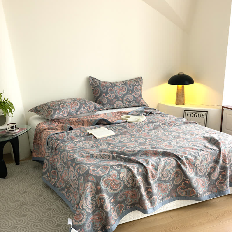 Cotton Gauze Summer Quilt | Eco-Friendly 100% Cotton | Available in Queen, Cal King, and King Sizes