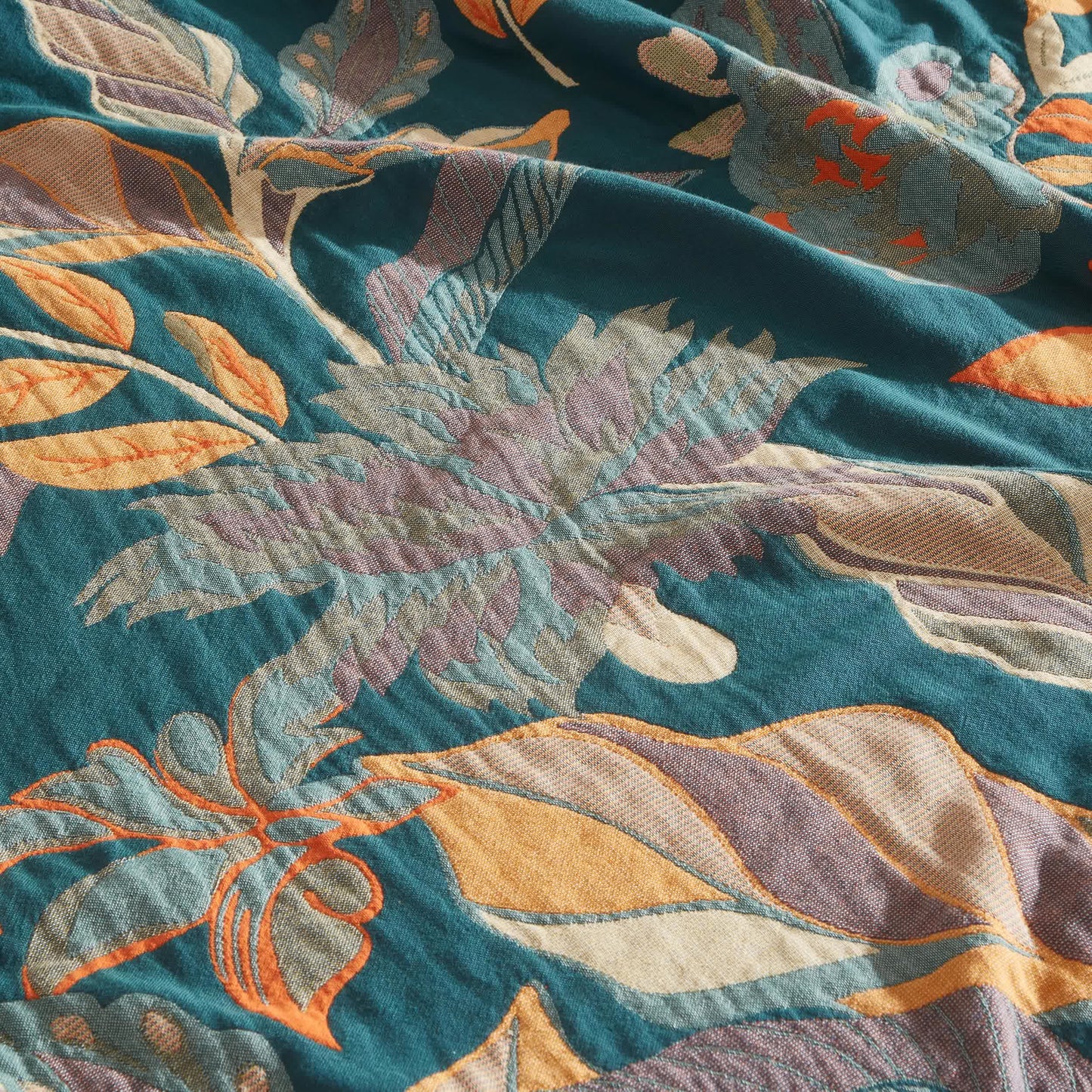Floral Quilt | Eco-Friendly Cotton Gauze | Full/Queen Size