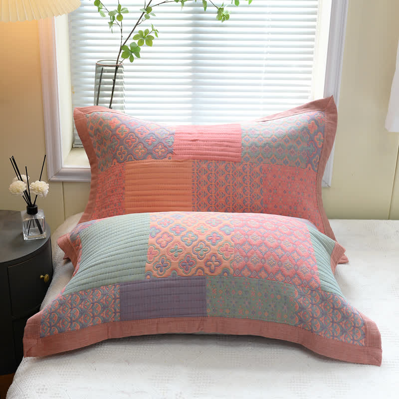 Colorful Reversible Quilt | 100% Organic Cotton | Full/Queen/King Sizes
