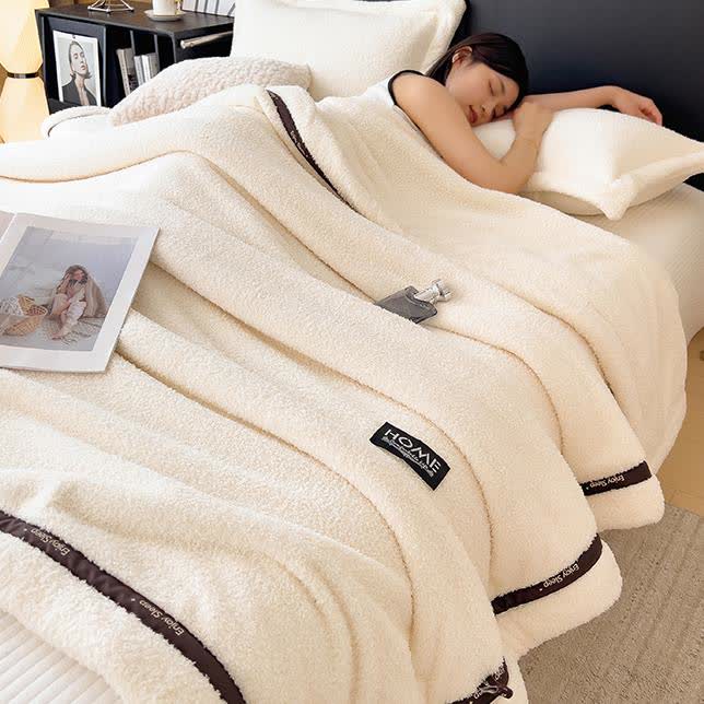 Fluffy Fleece Throw Blanket | Soft Polyester | Full Size 71"W x 86"L
