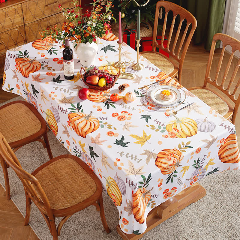 Halloween Pumpkin Tablecloth | Waterproof Polyester | 51" x 71"