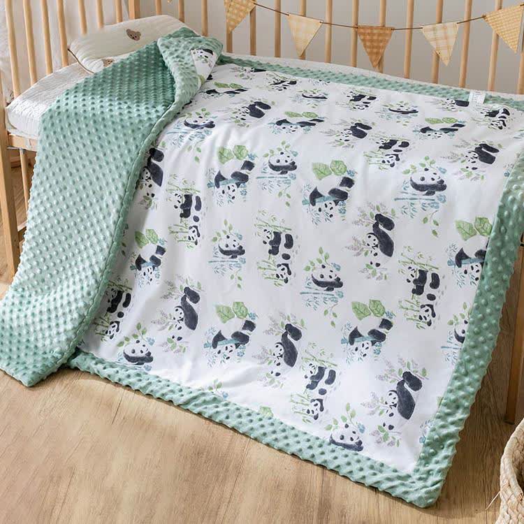 Panda Baby Quilt | Soft Cotton-Polyester | 43"x55"