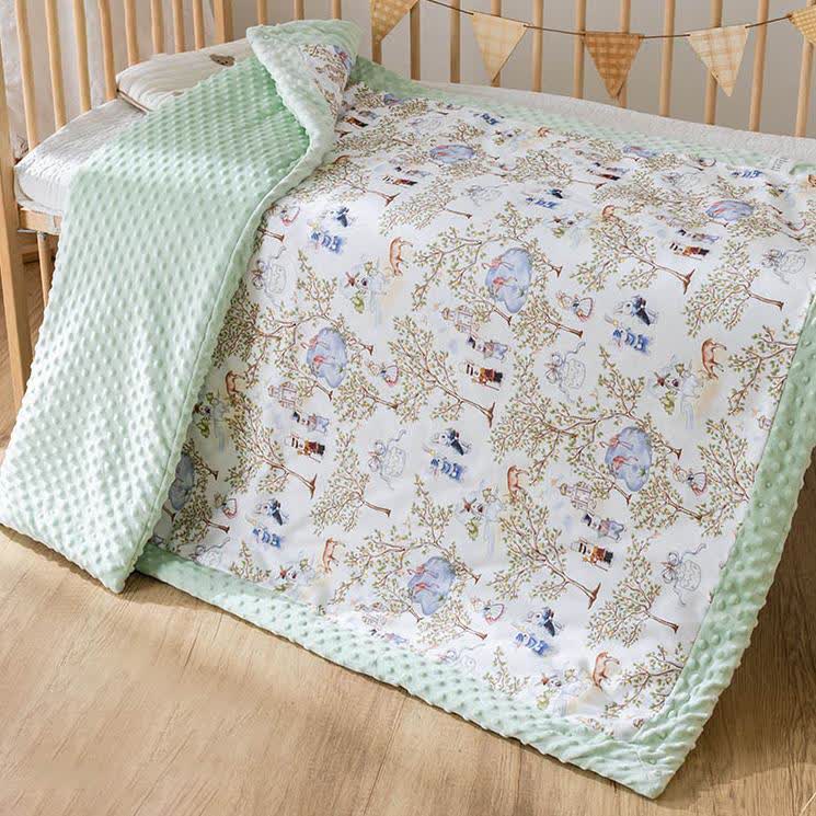 Baby Quilt | Fluffy Cotton & Polyester | 43" x 55"