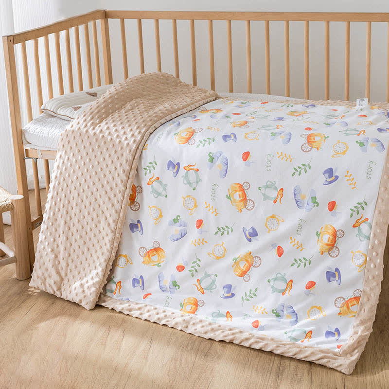 Pumpkin Carriage Baby Quilt | Eco-Friendly Cotton & Polyester | 43" x 55"