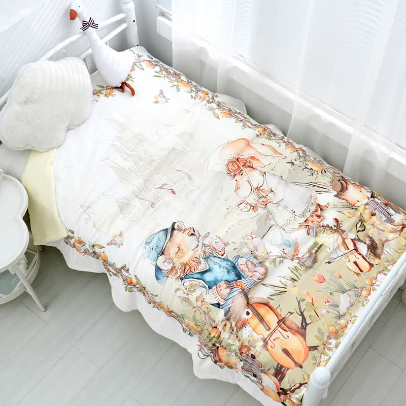 Cotton Baby Quilt | Eco-Friendly Pure Cotton | 47" x 59"