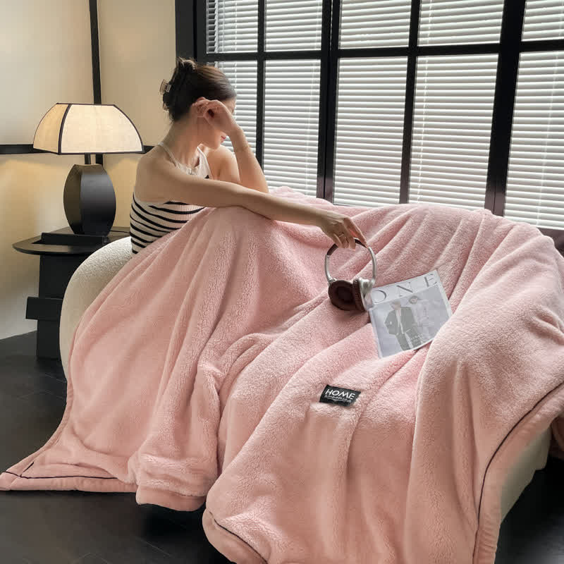 Reversible Throw Blanket | Ultra-Soft Microfiber Fleece | Multiple Sizes
