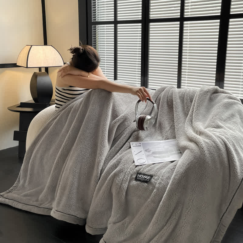 Reversible Throw Blanket | Ultra-Soft Microfiber Fleece | Multiple Sizes