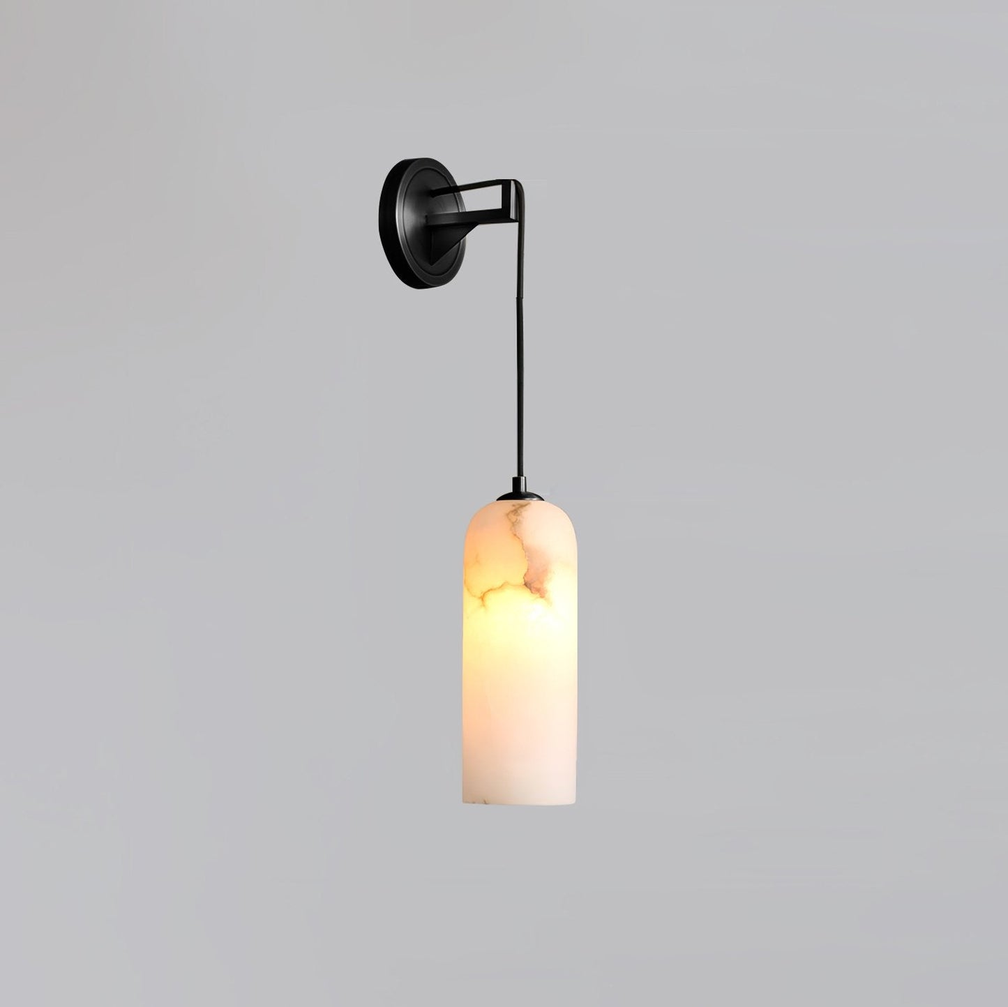 Monty Wall Lamp | Brass & Alabaster | White Shade