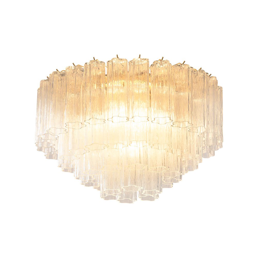 Murano Glass Ceiling Light | Pink | Gold Finish