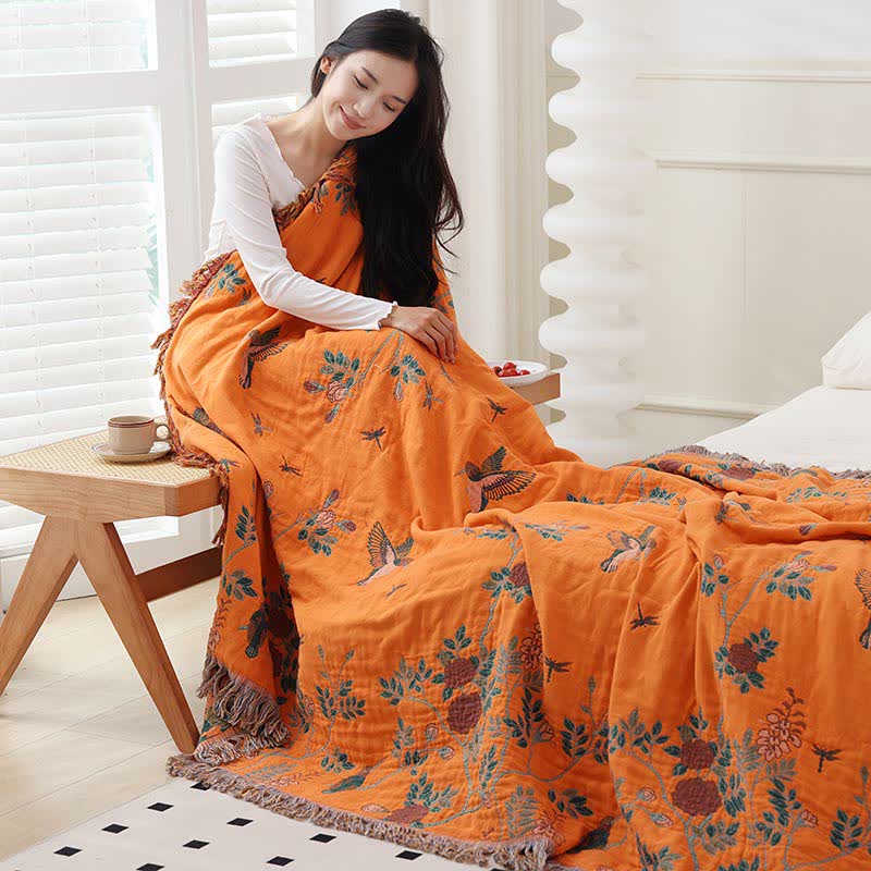 Reversible Quilt | Organic Cotton Gauze | Full/Queen Size