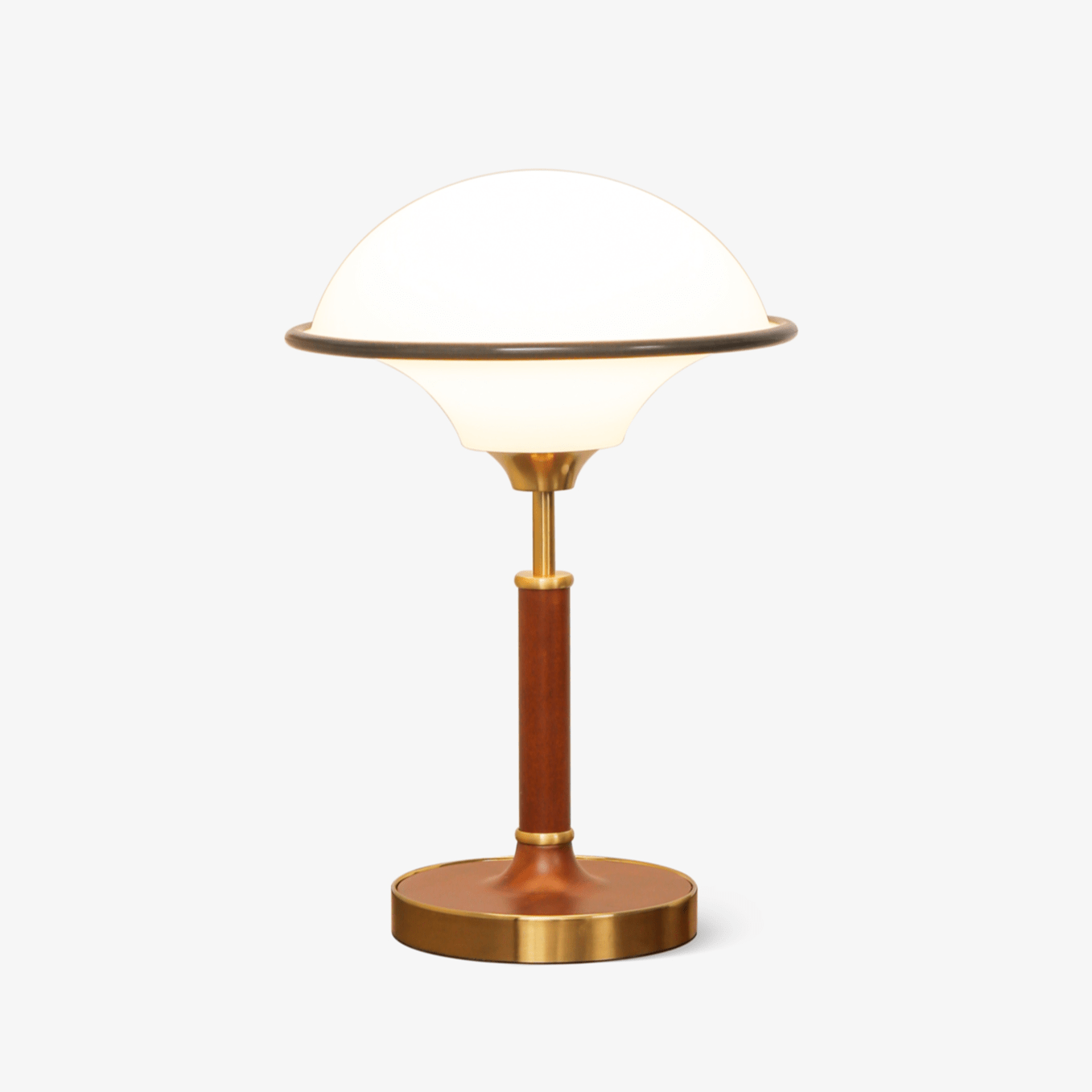 Lila Table Lamp | Wood, Acrylic, Metal | White Shade