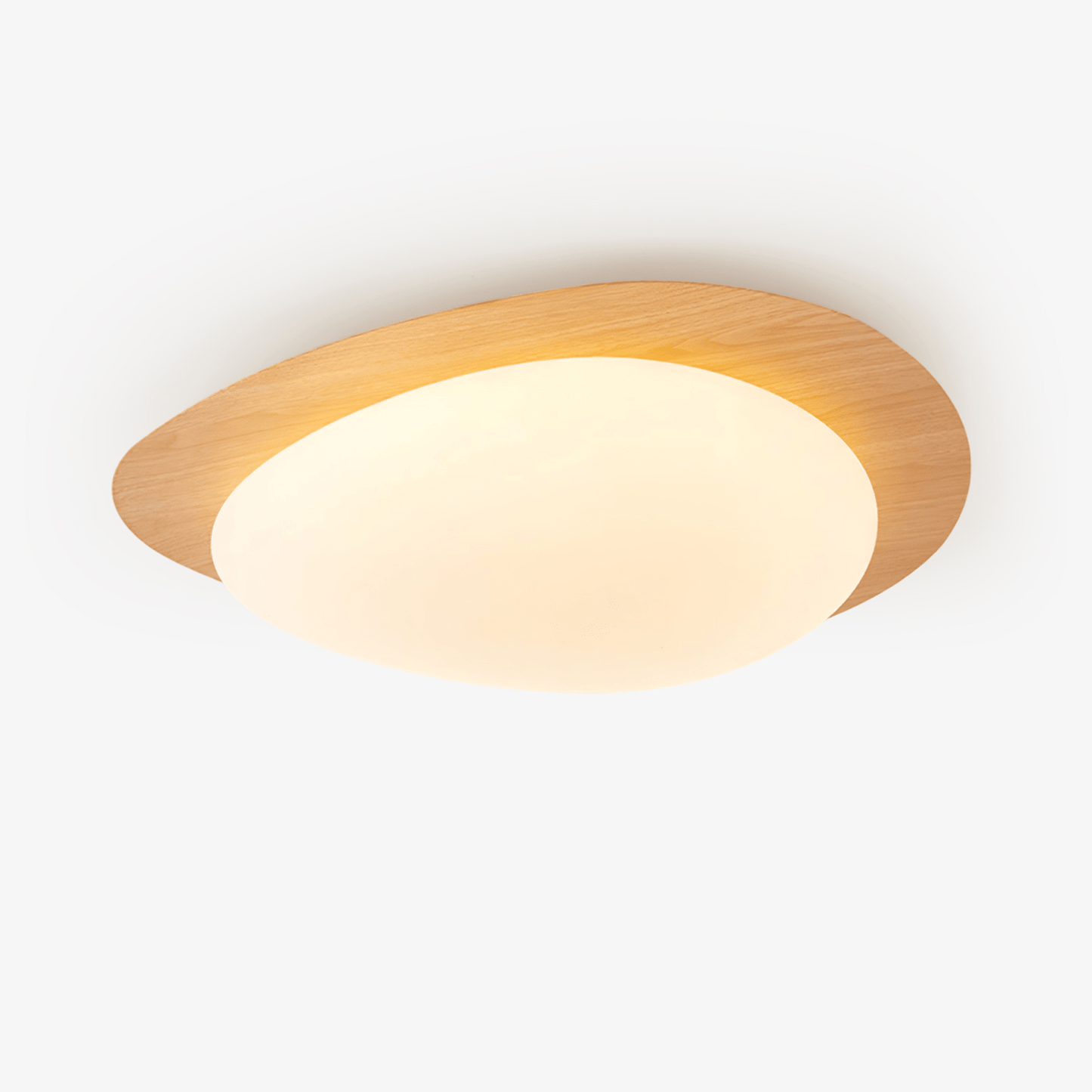 Pebble Walnut Ceiling Light | Integrated LED | Multiple Sizes