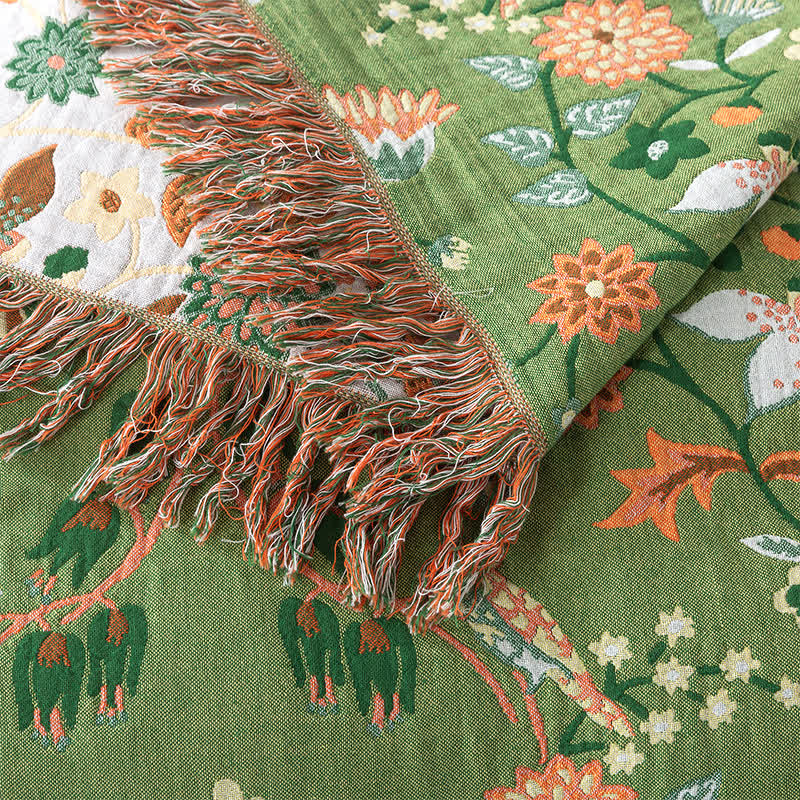 Reversible Cotton Quilt | Eco-Friendly Floral Prints | Multiple Sizes