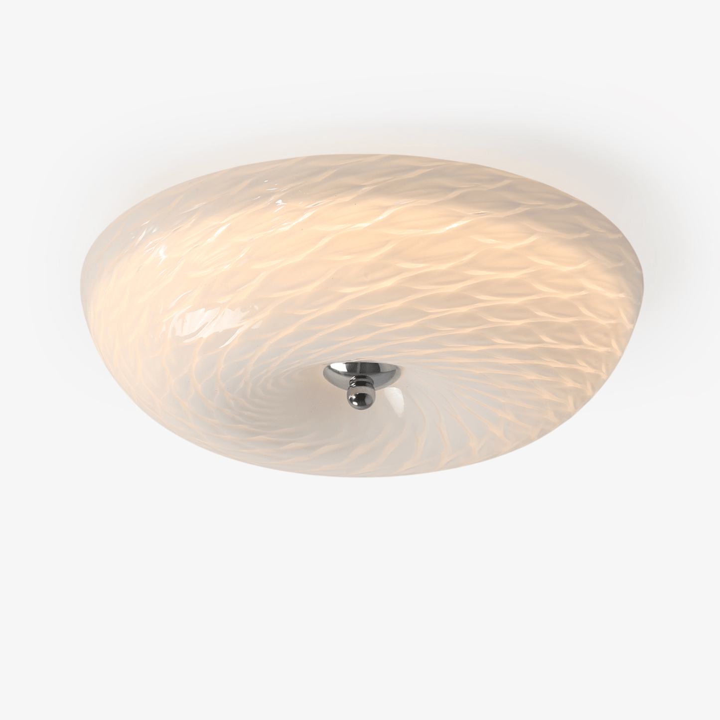 Whirlpool Ceiling Light | Glass Swirling Design | 45cm Diameter