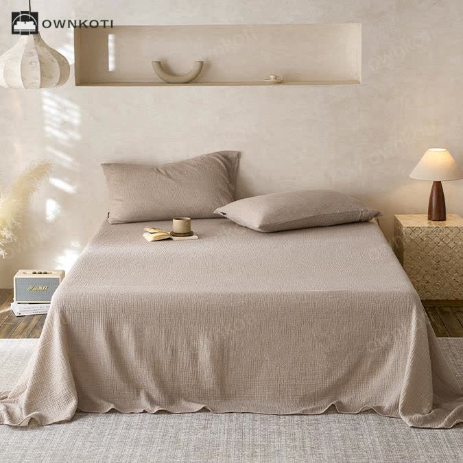 Cotton Gauze Coverlet | Double Layered | Multiple Sizes & Colors