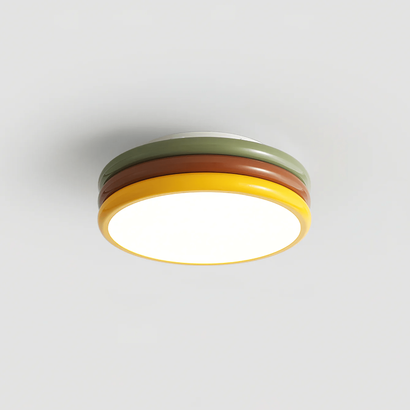 Color Stack Ceiling Lamp | Acrylic & Metal | White, Green, Red, Yellow