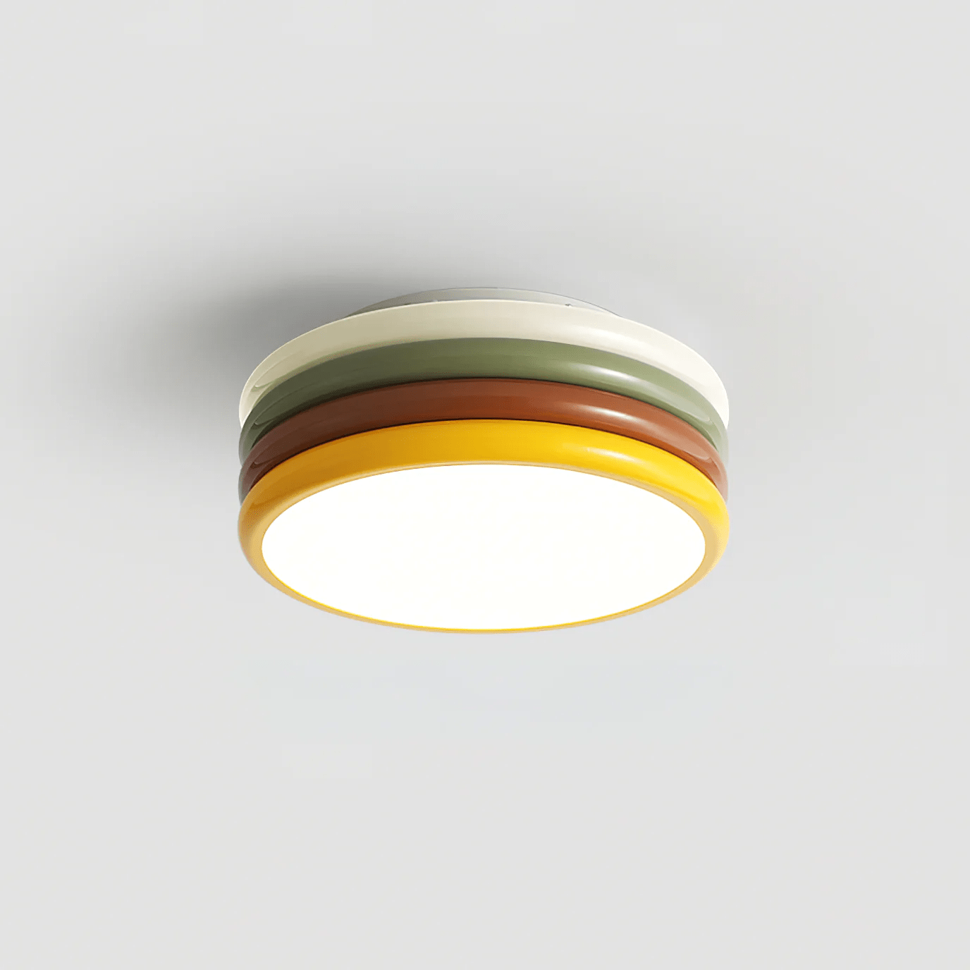 Color Stack Ceiling Lamp | Acrylic & Metal | White, Green, Red, Yellow