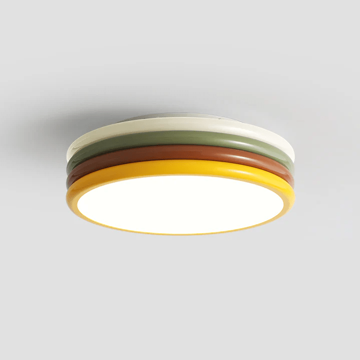 Color Stack Ceiling Lamp | Acrylic & Metal | White, Green, Red, Yellow