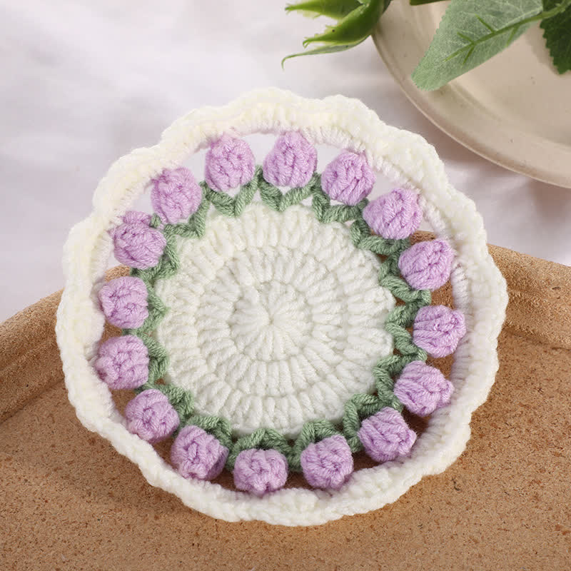 Handmade Crochet Coaster Set | High-Quality Yarn | Available in 1, 2, 4, or 5 Pieces